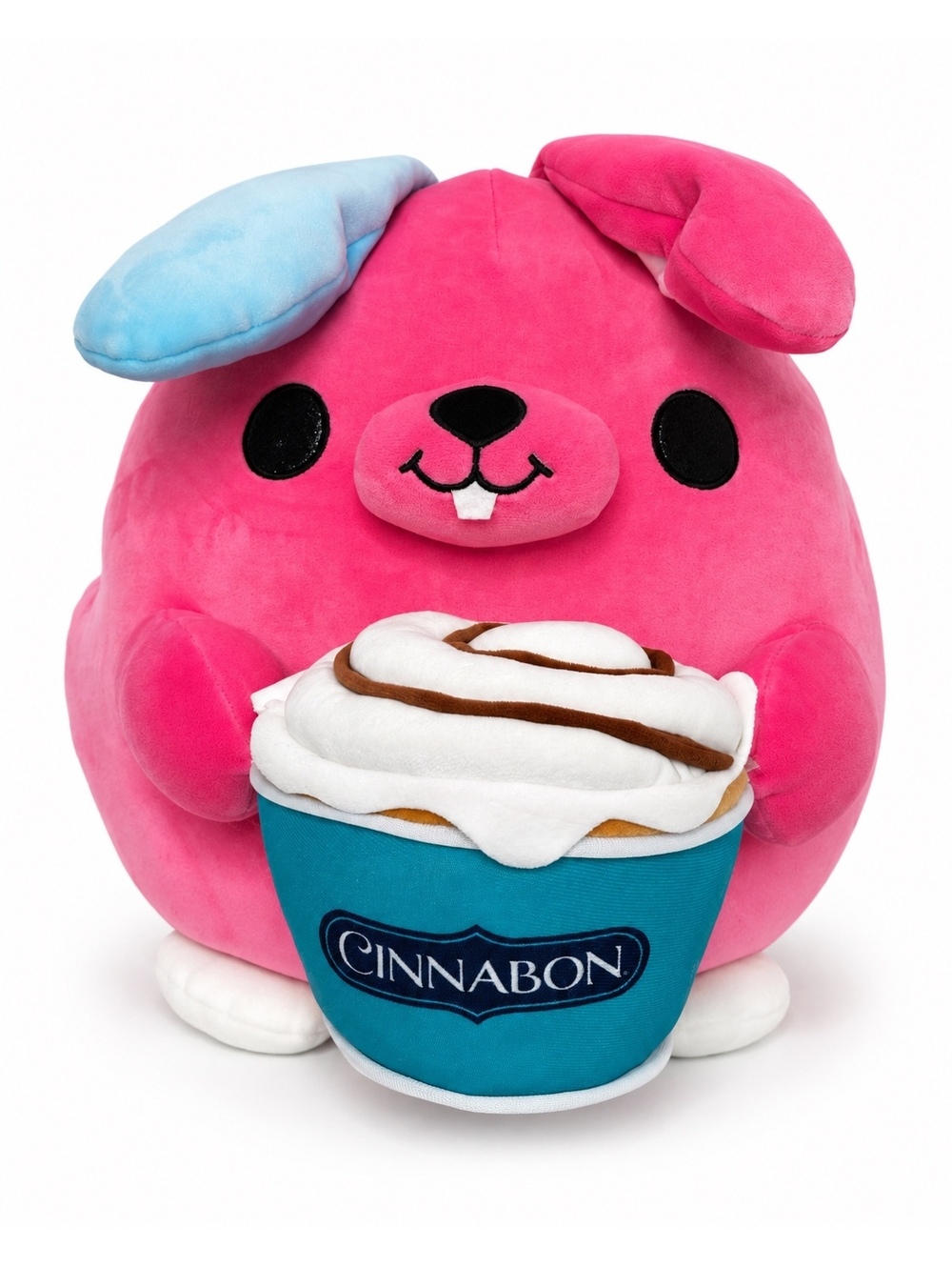 ZURU Snackles Britney Bunny Cinnabon 14” Jumbo Pink Plush